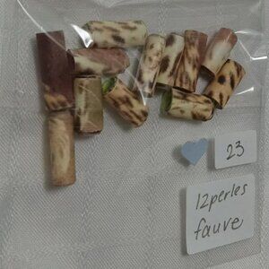 One-of-a-kind handmade/hand rolled paper beads/jewelry making/craft supplies/DIY